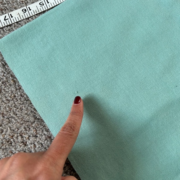 Mint green 100 percent wool big scarf for women - Picture 7 of 9